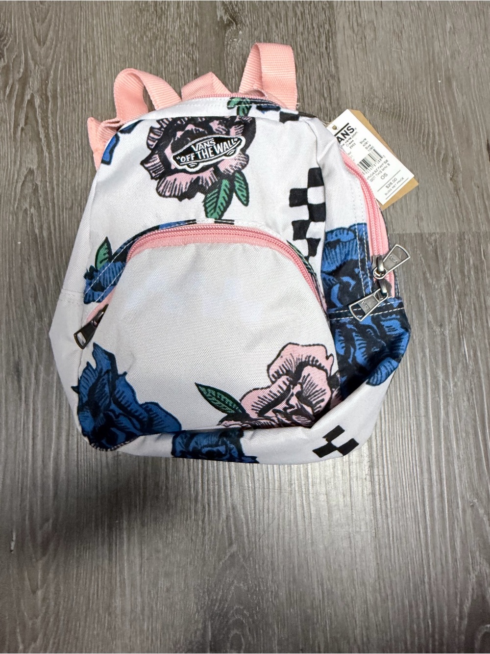 Vans Mini Floral Backpack - Pink, Blue & White